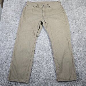 Levis 559 Jeans Mens 36x30 (Fits 34x28) Brown Relaxed Straight Work Pants Casual